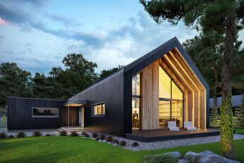 Modern Barn stílusú ház tervezés