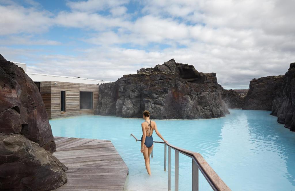 Extravagáns nyaralási célpontok A visszavonulás a Blue Lagoon Izlandon