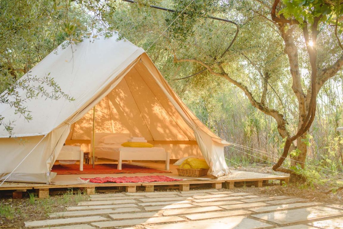 Kényelmes a glamping