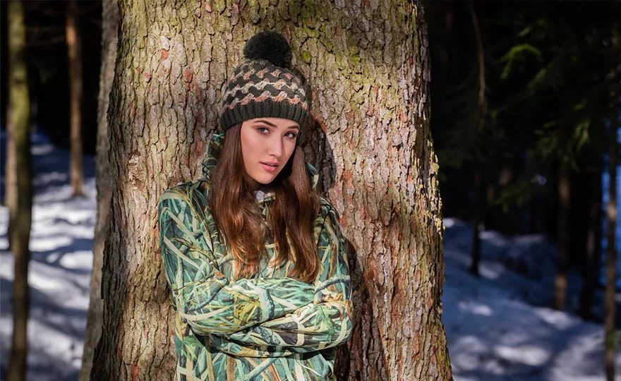 Elegáns női téli sapkák