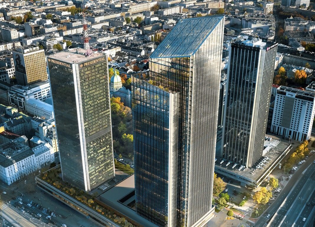 Lilium Tower Varsóban Organikus Felhőkarcoló Függőben